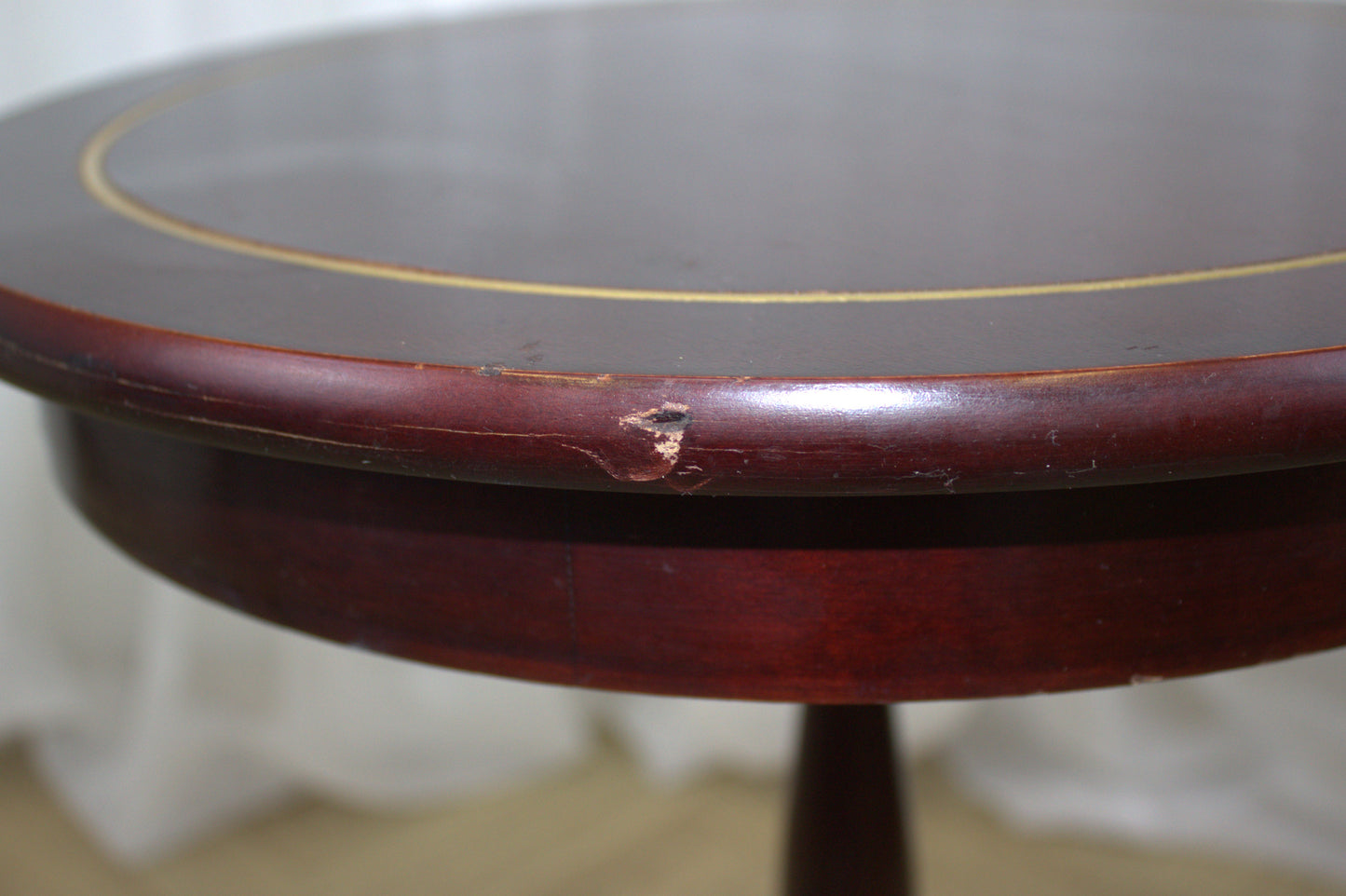 Vintage Side Lamp Table - 21" Tall, 16" Wide