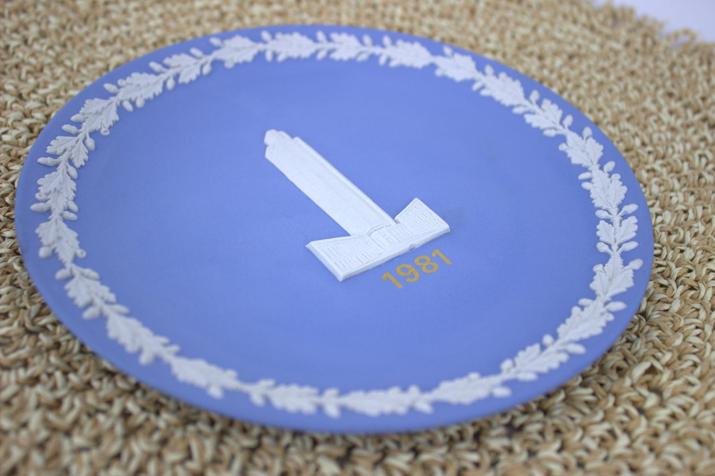 Vintage 1981 Wedgwood Jasperware Plate - National Westminster Tower