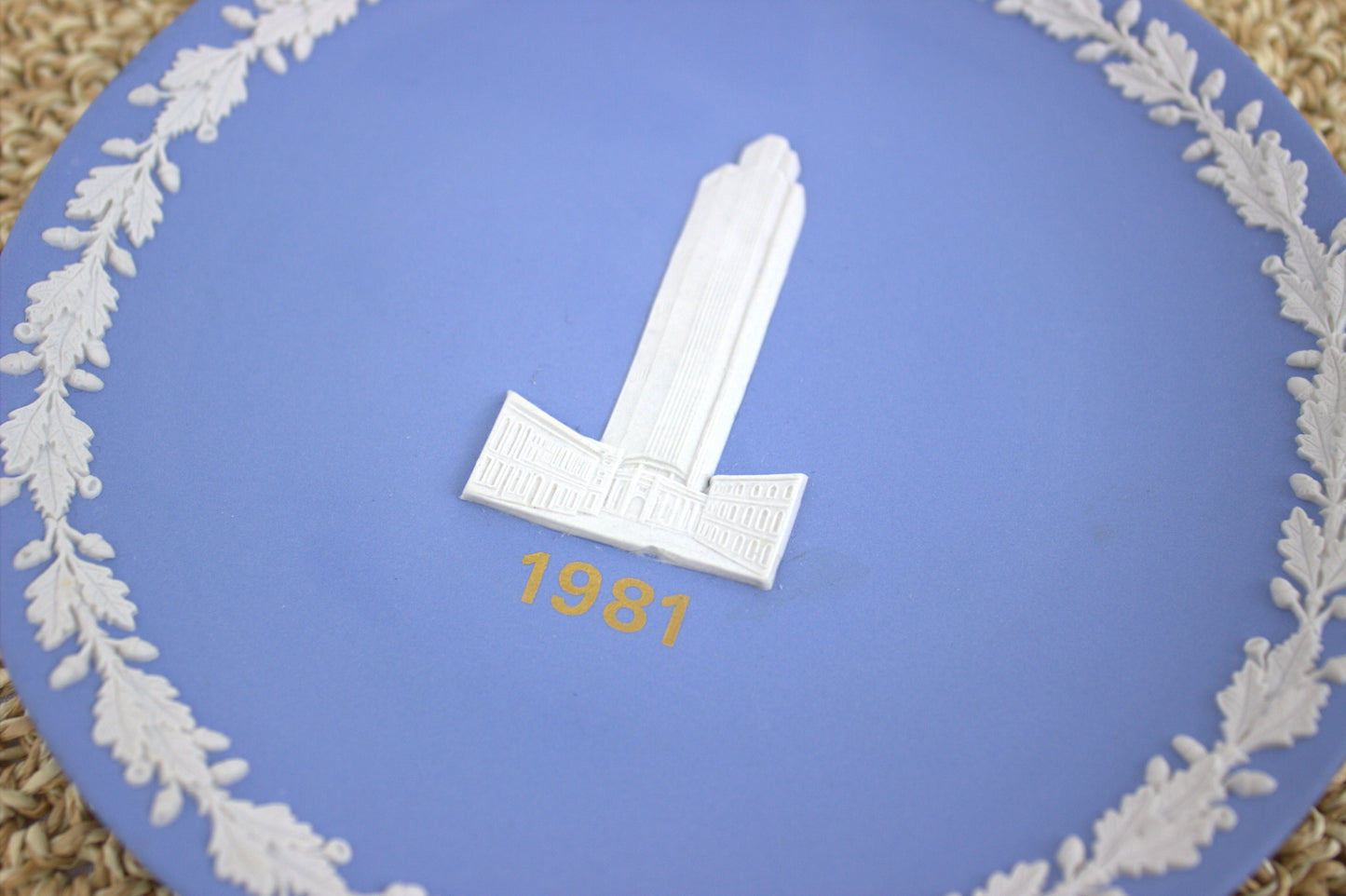 Vintage 1981 Wedgwood Jasperware Plate - National Westminster Tower