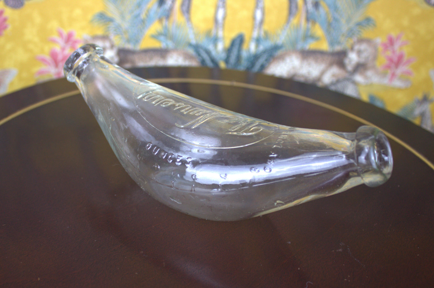 Vintage “The Nursery” Glass Feeding Bottle – A Rare and Charming Collectible