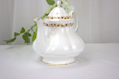 Royal Kent Golden Glory Teapot, 1970's Made in Staffordshire England, Bone China