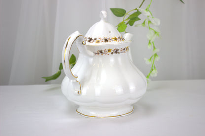 Royal Kent Golden Glory Teapot, 1970's Made in Staffordshire England, Bone China