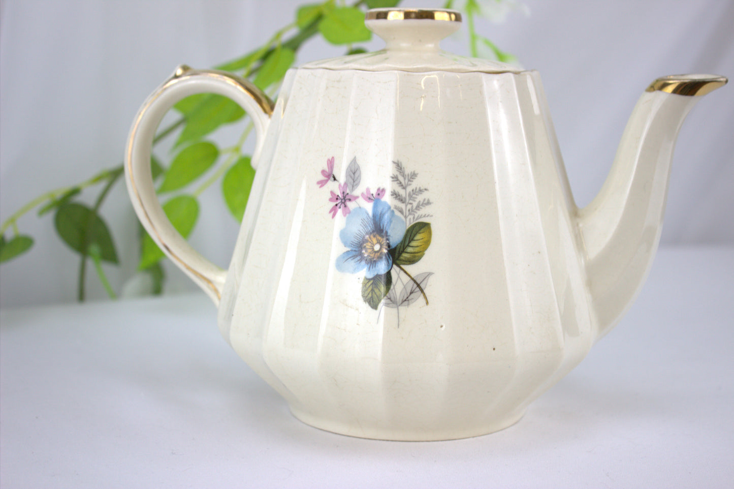 Charming, Simple, Elegant, Vintage Sadler Floral Tea Pot