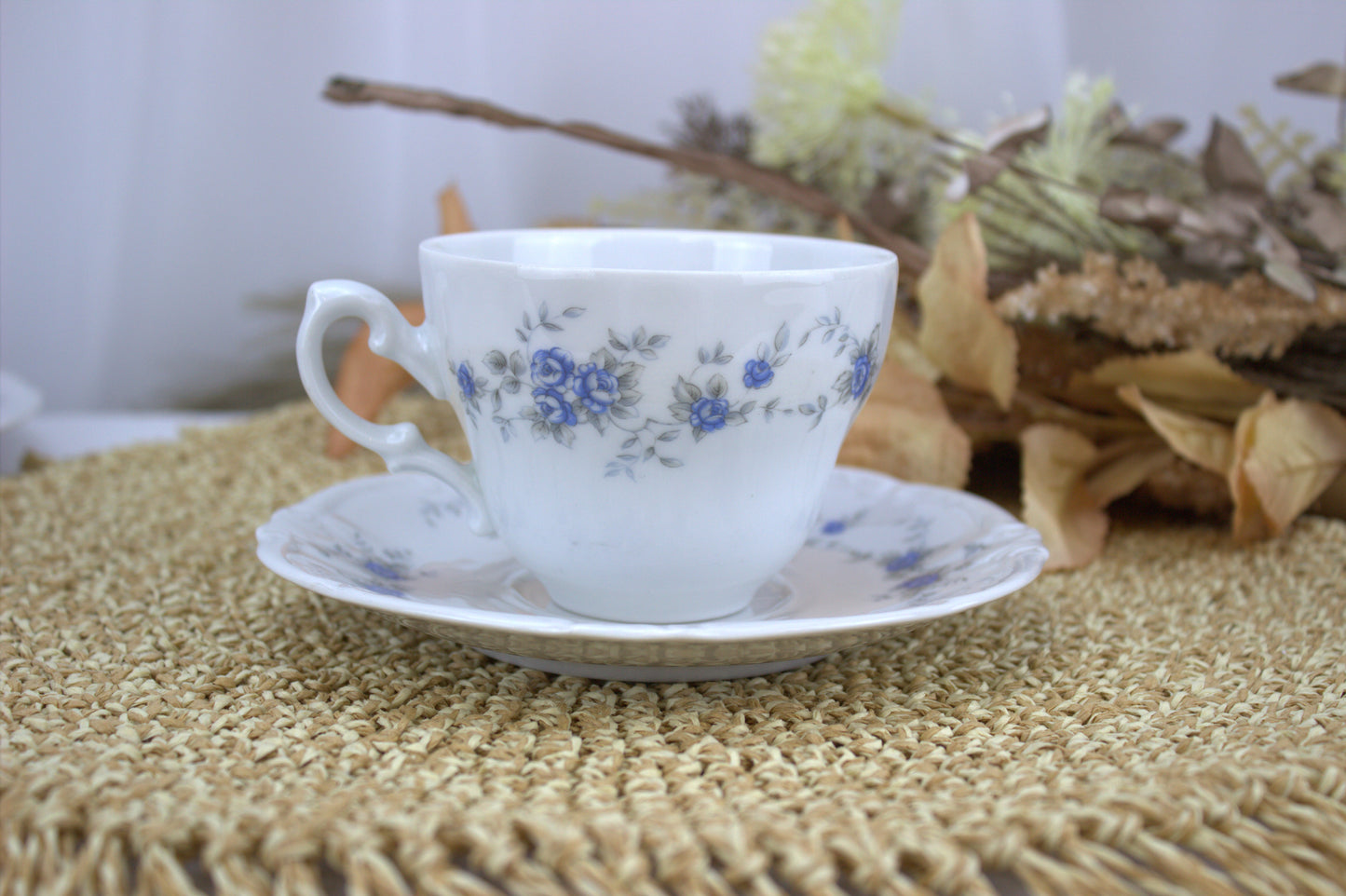 Charming Winterling Bavaria Germany China Tea Cup, Saucer and Sugar Bowl