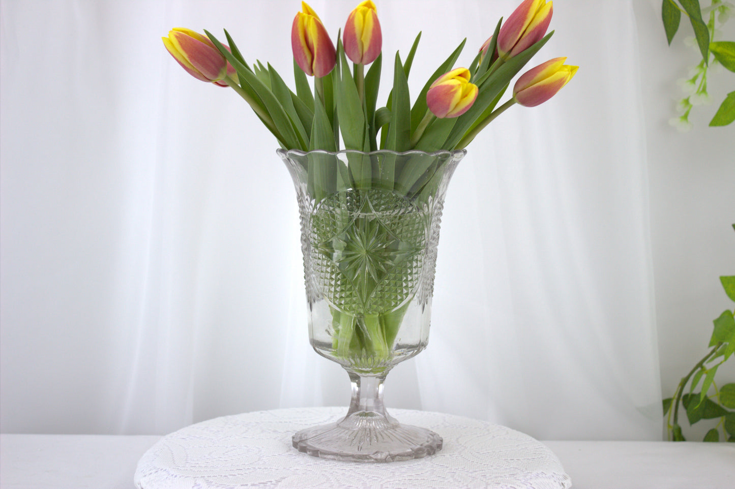 Charming Vintage Celery Vase - with some slight imperfections