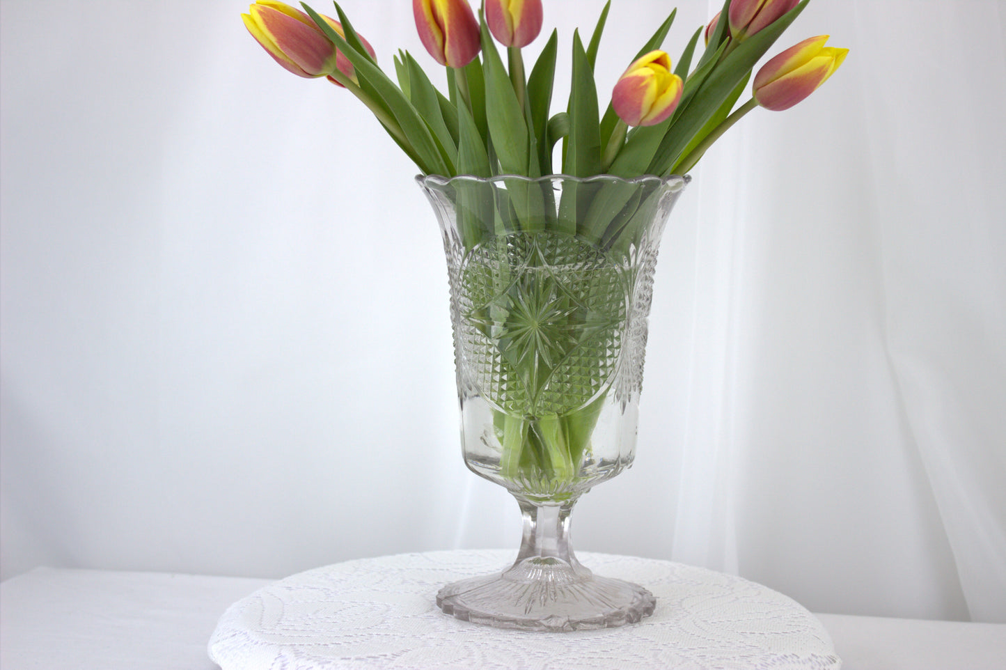 Charming Vintage Celery Vase - with some slight imperfections