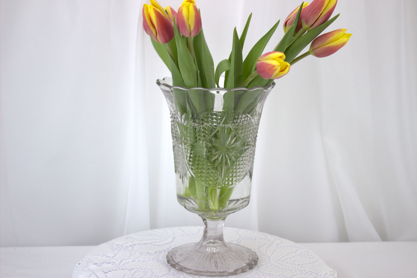 Charming Vintage Celery Vase - with some slight imperfections