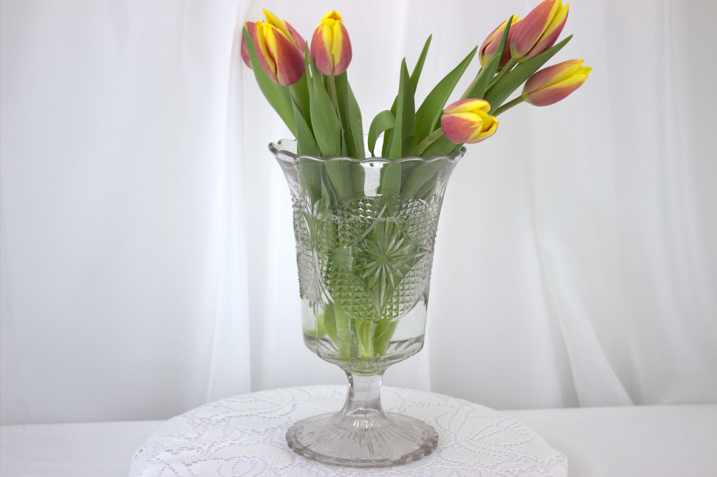 Charming Vintage Celery Vase - with some slight imperfections