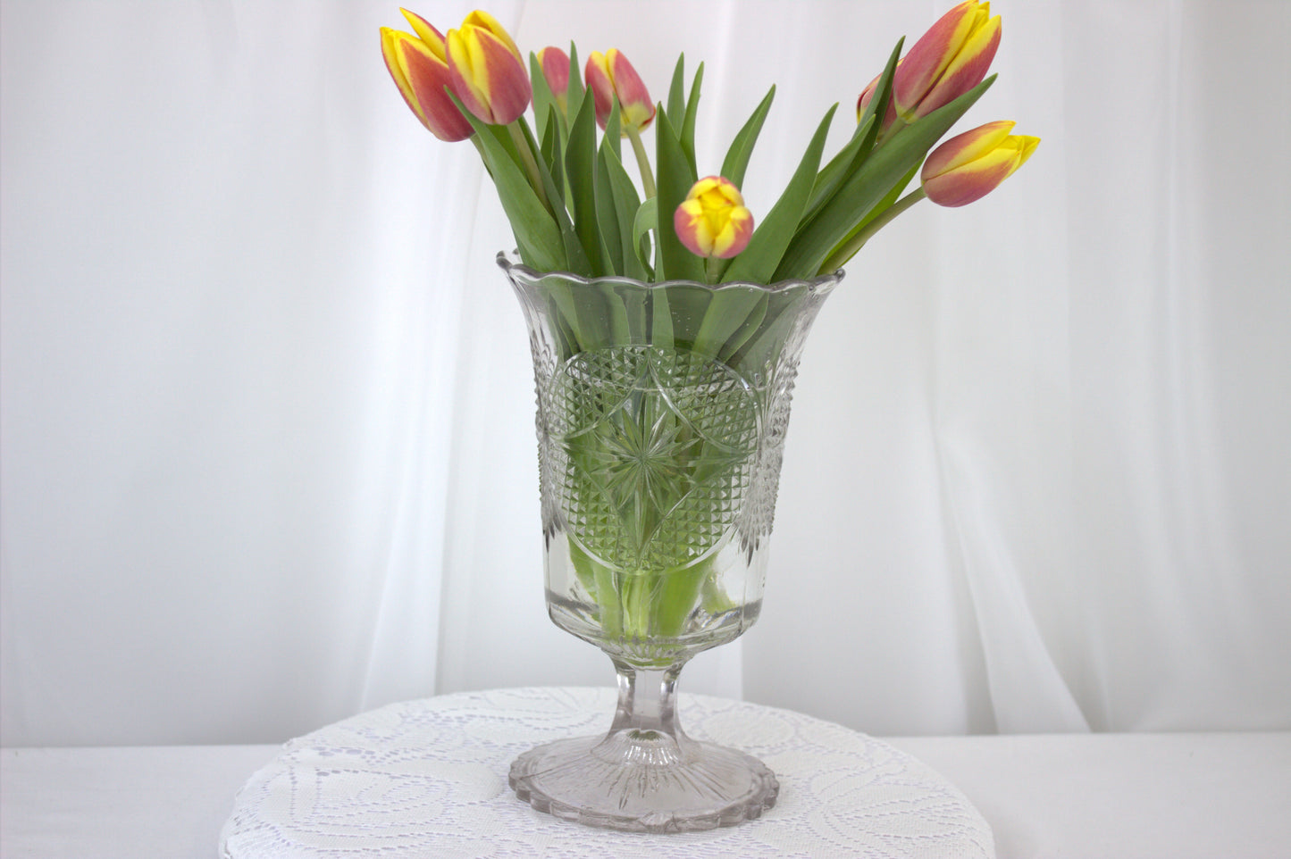 Charming Vintage Celery Vase - with some slight imperfections