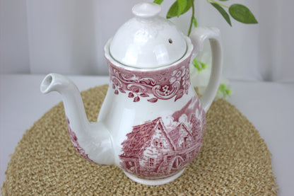 1970's Ironstone Coffee Pot and Matching Milk Jug - from 17th Century England Range