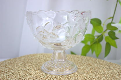 Original Walther Glass ''Georgina'' Bowl with Rose Motif, with original box