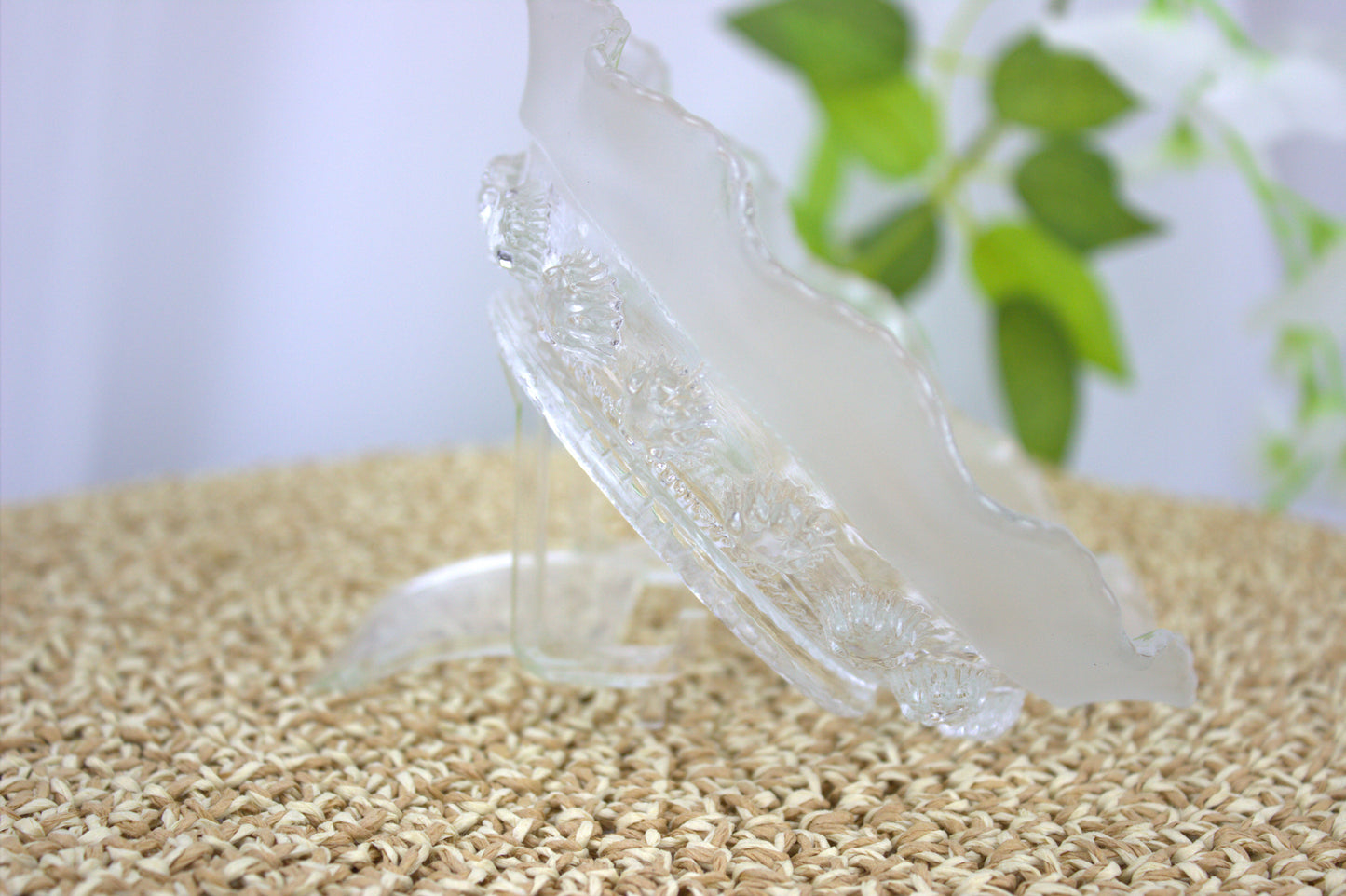 Breathtaking 5-inch Diameter Vintage Decorative Glass Bowl