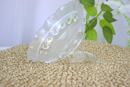 Breathtaking 5-inch Diameter Vintage Decorative Glass Bowl