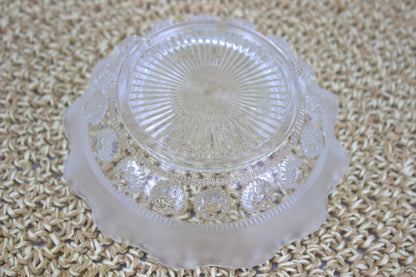 Breathtaking 5-inch Diameter Vintage Decorative Glass Bowl