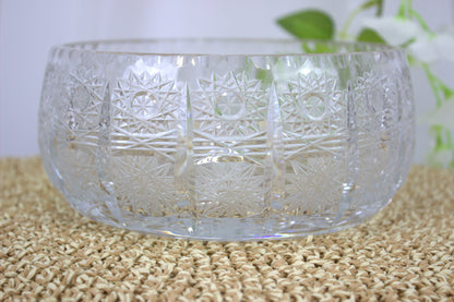 Exquisite Vintage 7-inch Cut Crystal Bowl from the 70s - beautiful timeless home decor