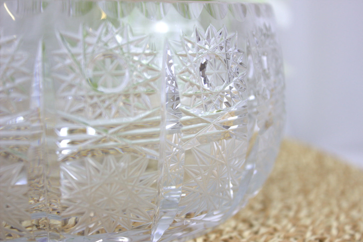 Exquisite Vintage 7-inch Cut Crystal Bowl from the 70s - beautiful timeless home decor