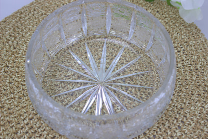 Exquisite Vintage 7-inch Cut Crystal Bowl from the 70s - beautiful timeless home decor