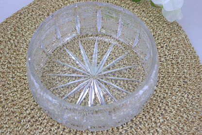 Exquisite Vintage 7-inch Cut Crystal Bowl from the 70s - beautiful timeless home decor