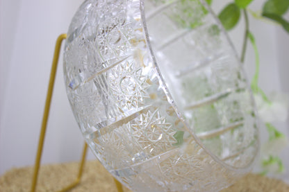 Exquisite Vintage 7-inch Cut Crystal Bowl from the 70s - beautiful timeless home decor