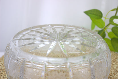 Exquisite Vintage 7-inch Cut Crystal Bowl from the 70s - beautiful timeless home decor