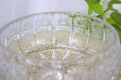 Exquisite Vintage 7-inch Cut Crystal Bowl from the 70s - beautiful timeless home decor