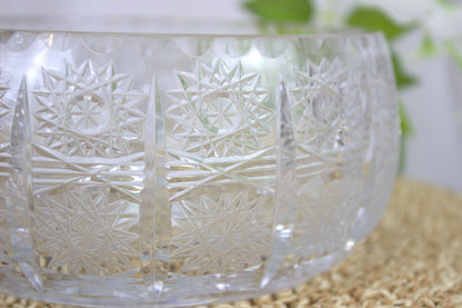 Exquisite Vintage 7-inch Cut Crystal Bowl from the 70s - beautiful timeless home decor