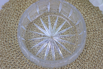 Exquisite Vintage 7-inch Cut Crystal Bowl from the 70s - beautiful timeless home decor