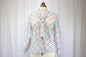 Vintage 80s Geometric Button-Down Bow Shirt - Size 10