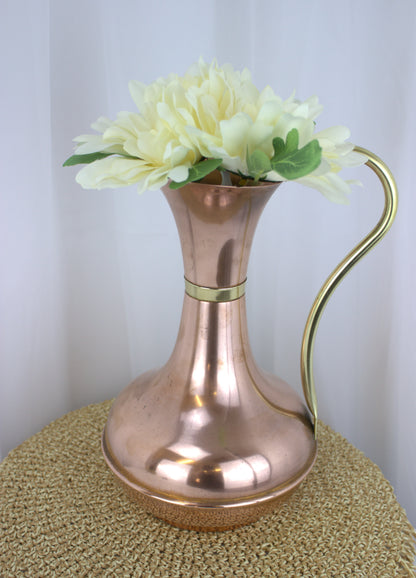 Stunning Large Vintage Copper and Brass Fireside/Water Jug