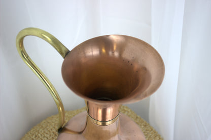 Stunning Large Vintage Copper and Brass Fireside/Water Jug