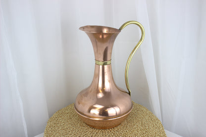 Stunning Large Vintage Copper and Brass Fireside/Water Jug