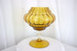 Large Vintage Empoli Italian Blown Glass Apothecary Jar - Amber 1960s