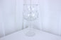 Vintage Bohemian Crystal Cut Glass Hurricane Candle Holder