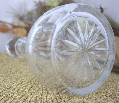 Stunning Vintage Heavy Decanter - With Heavy Crystal Stopper