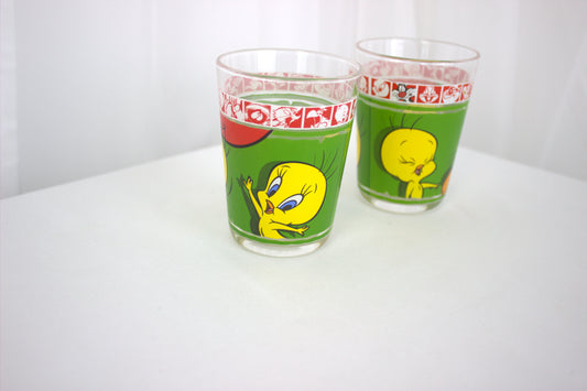 Adorable Warner Bros Tweety Pie Glasses Set of 2