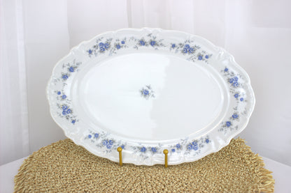 Vintage Winterling Bavaria Serving Dish with Dainty Blue Floral Design