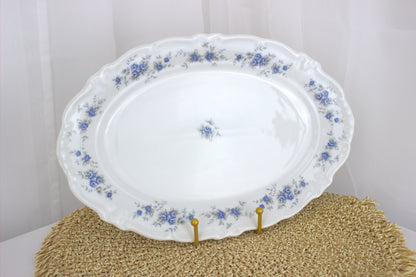 Vintage Winterling Bavaria Serving Dish with Dainty Blue Floral Design