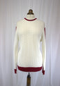 Syrus Cream Cableknit Sweater - Size L - Perfect oversized boyfriend Sweater