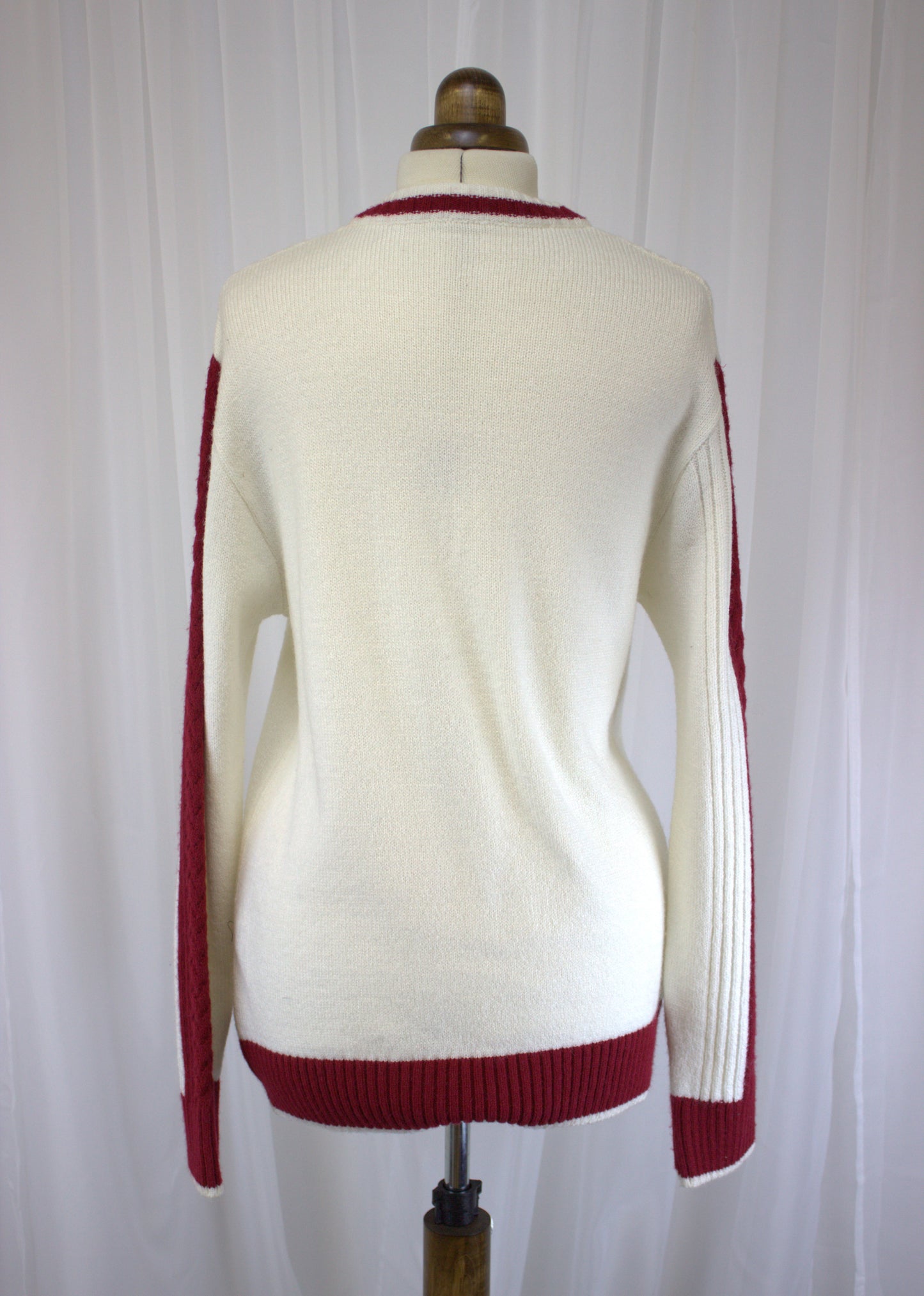 Syrus Cream Cableknit Sweater - Size L - Perfect oversized boyfriend Sweater