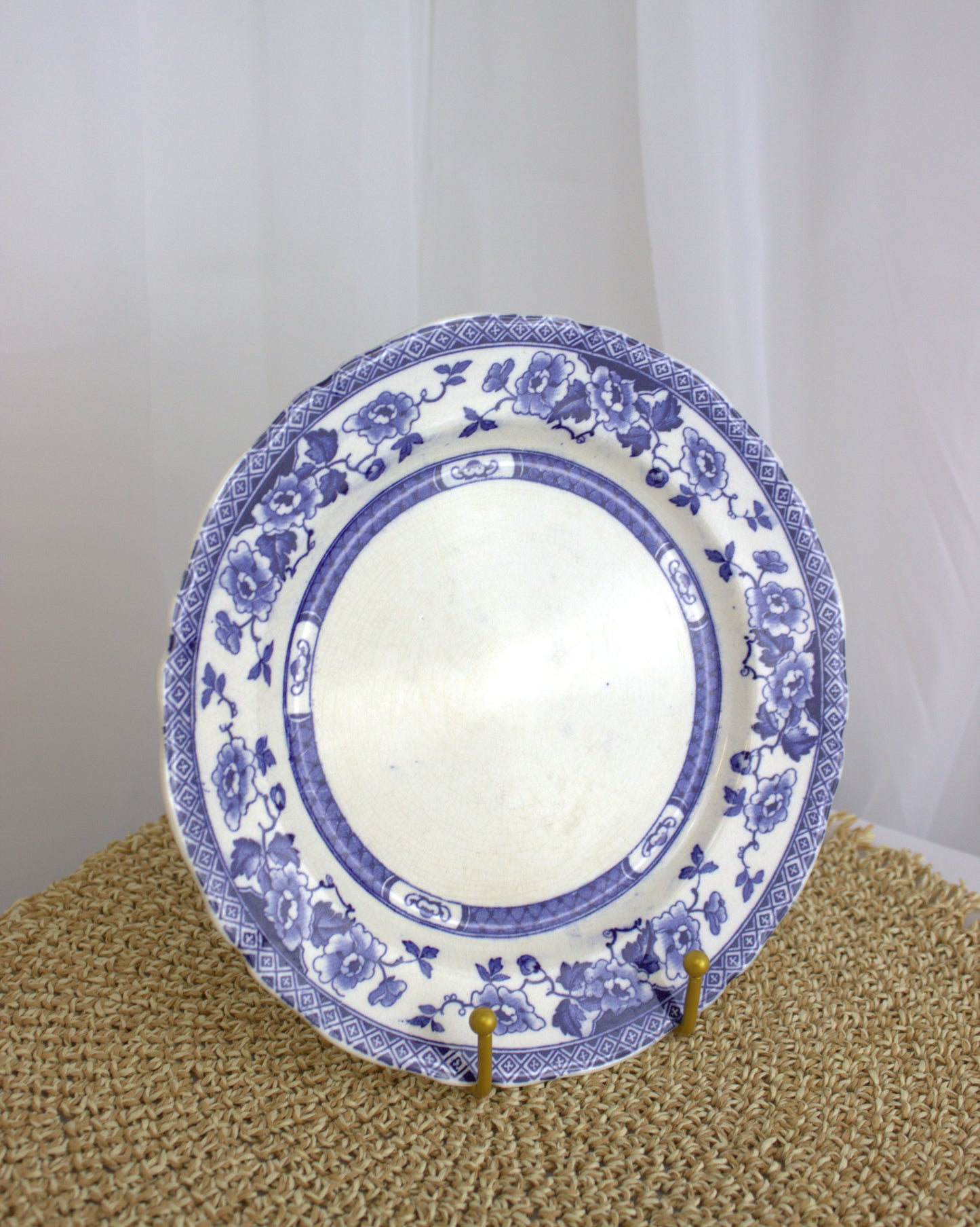 Trio Rare WR Midwinter Windsor Blue & White Dresser Plates