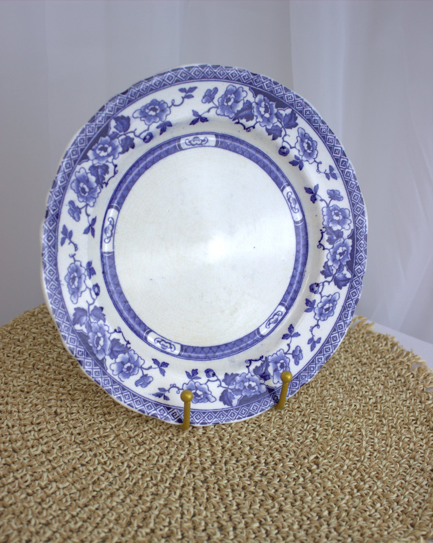 Trio Rare WR Midwinter Windsor Blue & White Dresser Plates