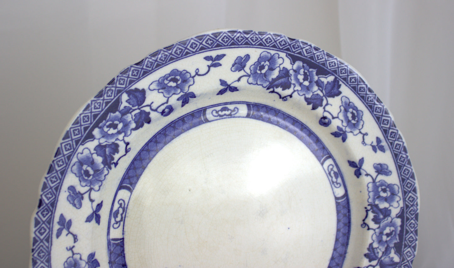 Trio Rare WR Midwinter Windsor Blue & White Dresser Plates