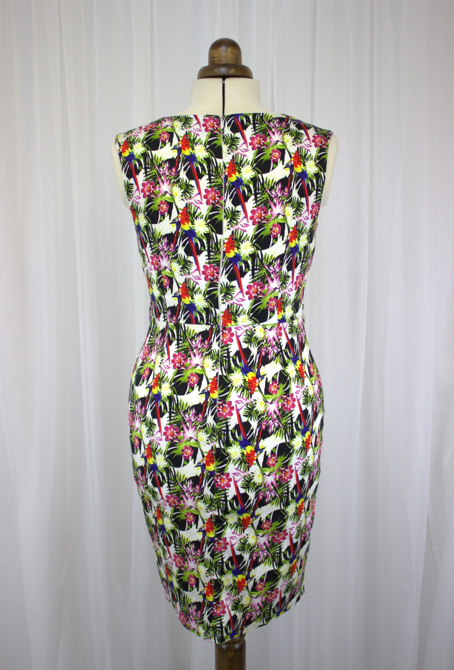 Fun, Fabulous Quirky Print Parrot Dress - Size 12