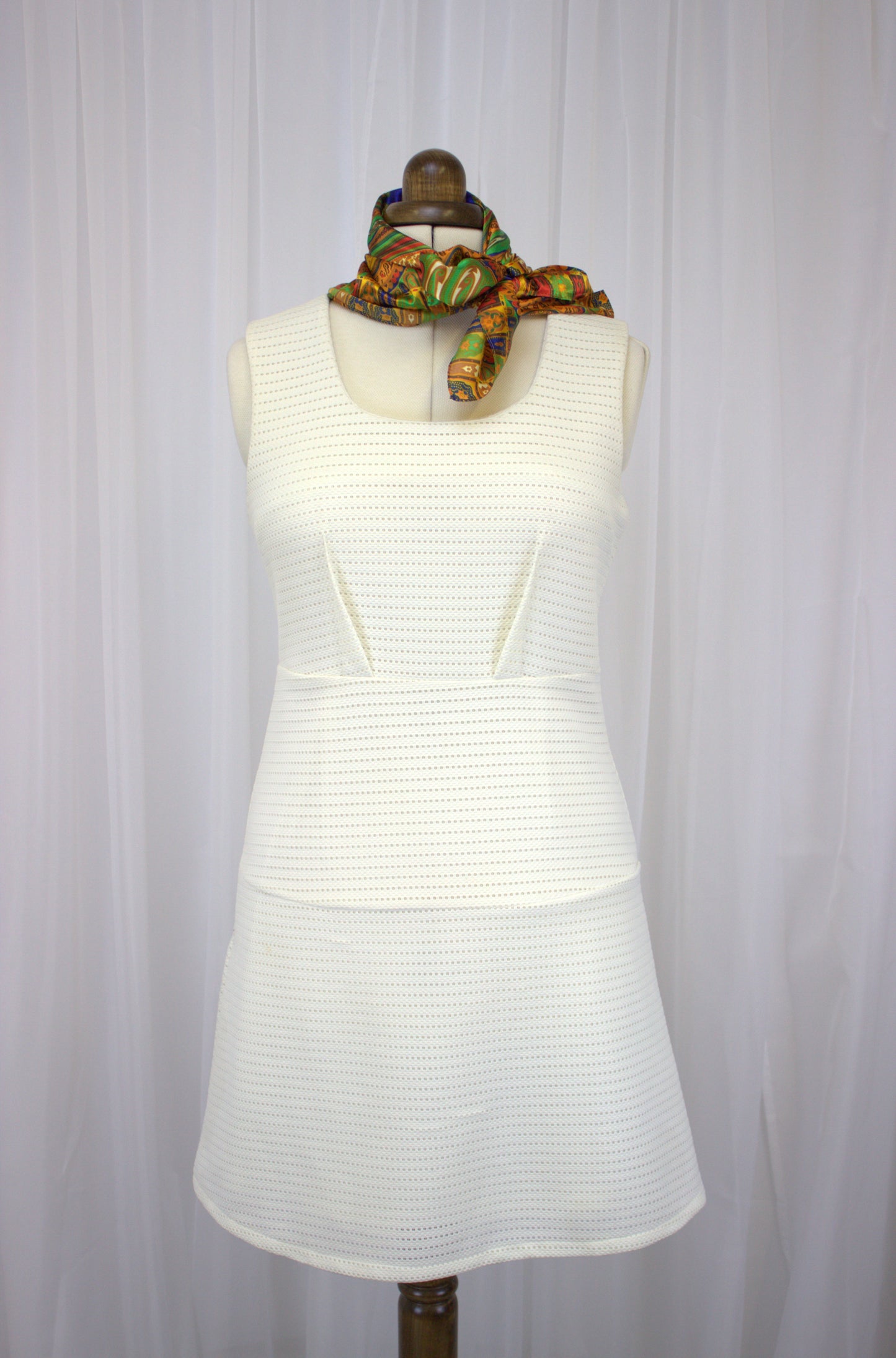 Ultimate Blank Canvas Cream Dress - Size L / Size 12