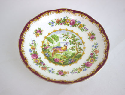 Rare Royal Albert Chelsea Bird Side Plate & Saucer