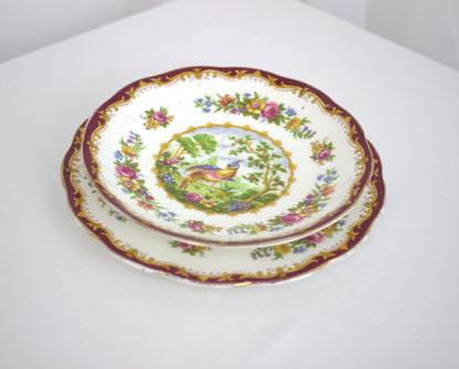 Rare Royal Albert Chelsea Bird Side Plate & Saucer