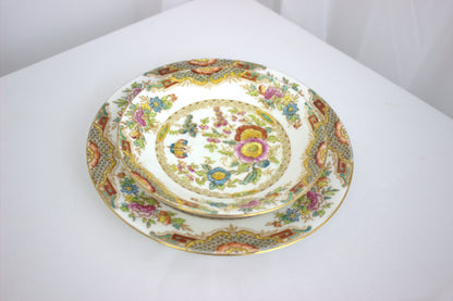 Vintage H&M Sutherland China 2-Piece Saucer & Side Plate