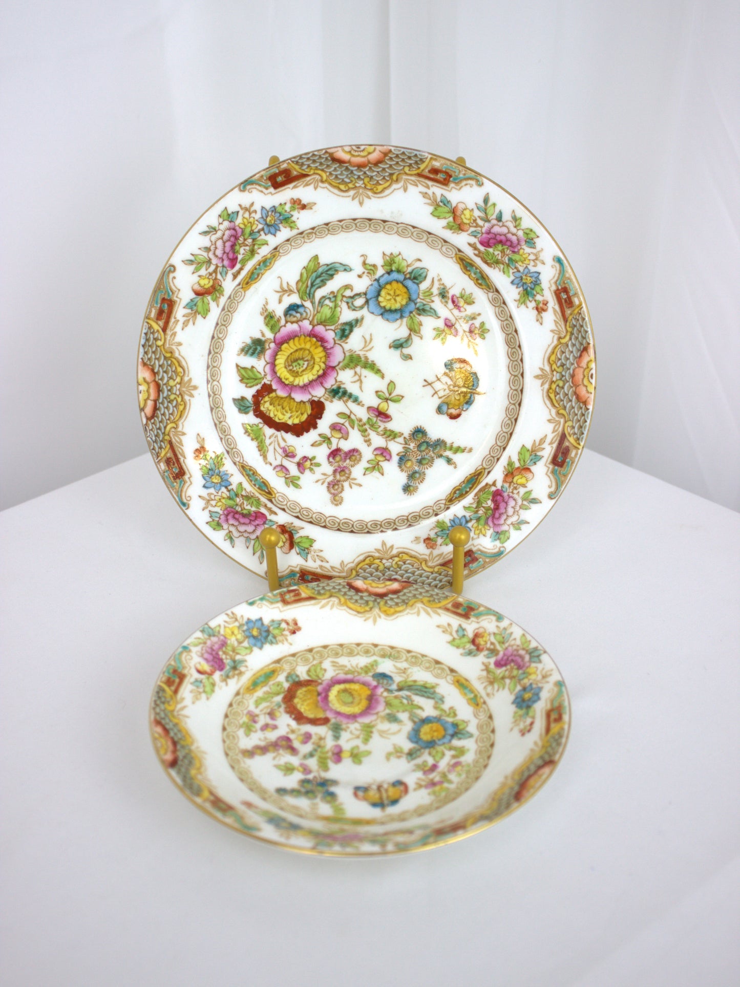 Vintage H&M Sutherland China 2-Piece Saucer & Side Plate