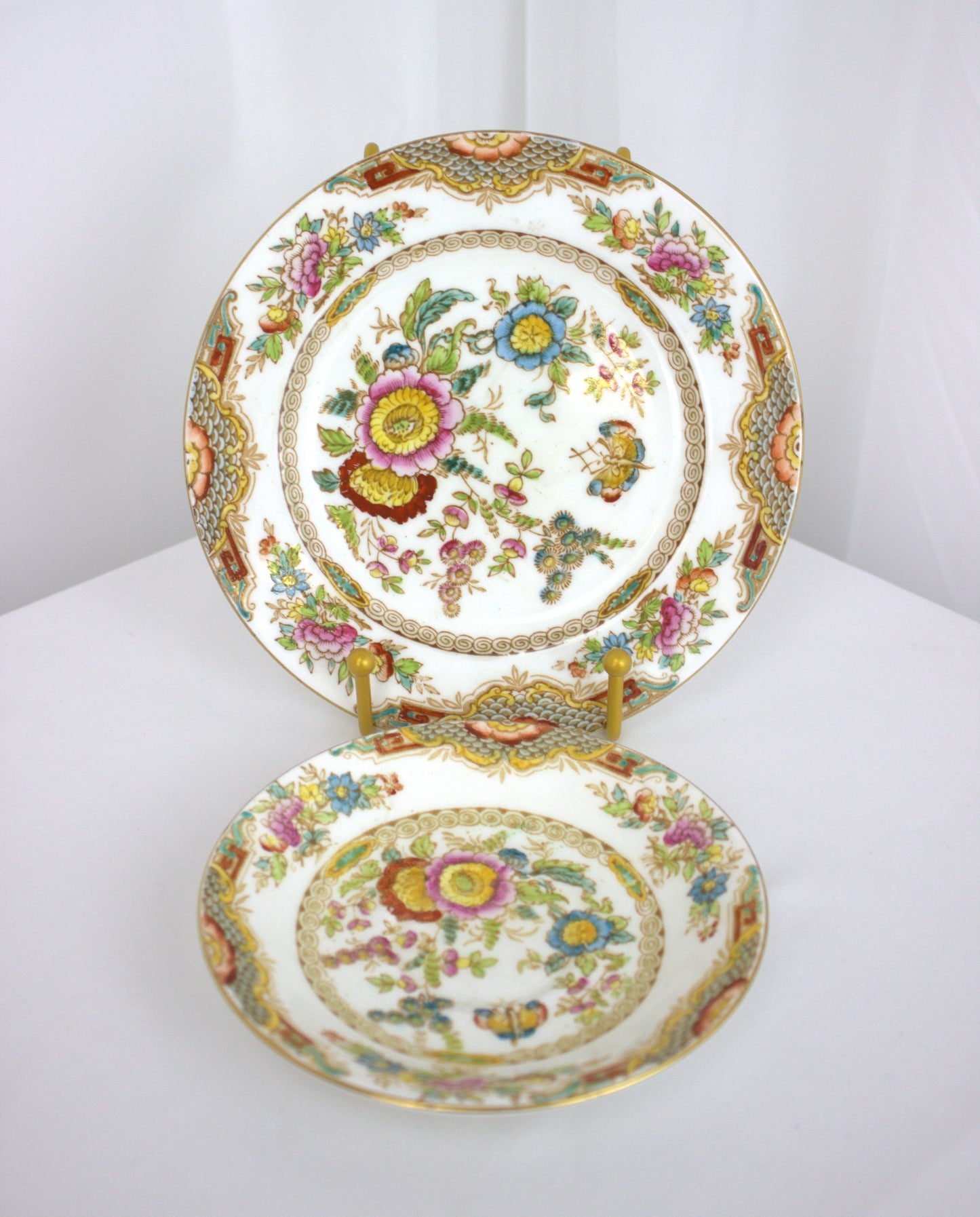 Vintage H&M Sutherland China 2-Piece Saucer & Side Plate