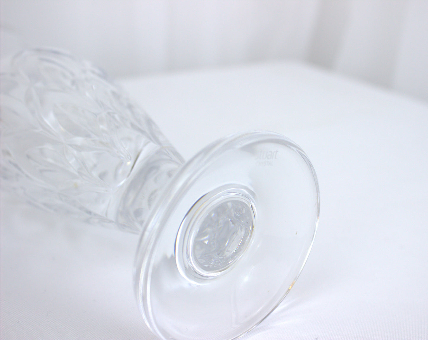 Stunning Stuart Crystal flower vase - 8 inches tall